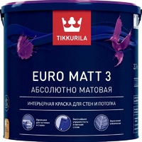 Краска интерьерная EURO MATT 3 гл/мат